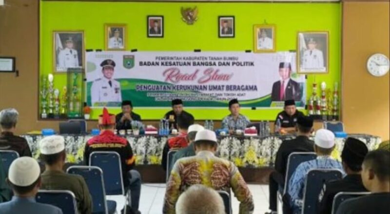 Road Show Penguatan Forum Kerukunan Umat Beragama (FKUB) 2024 Kabupaten Tanah Bumbu resmi digelar di Aula Kecamatan Simpang Empat, pada Kamis (05/09/2024). (foto: MC Tanbu)